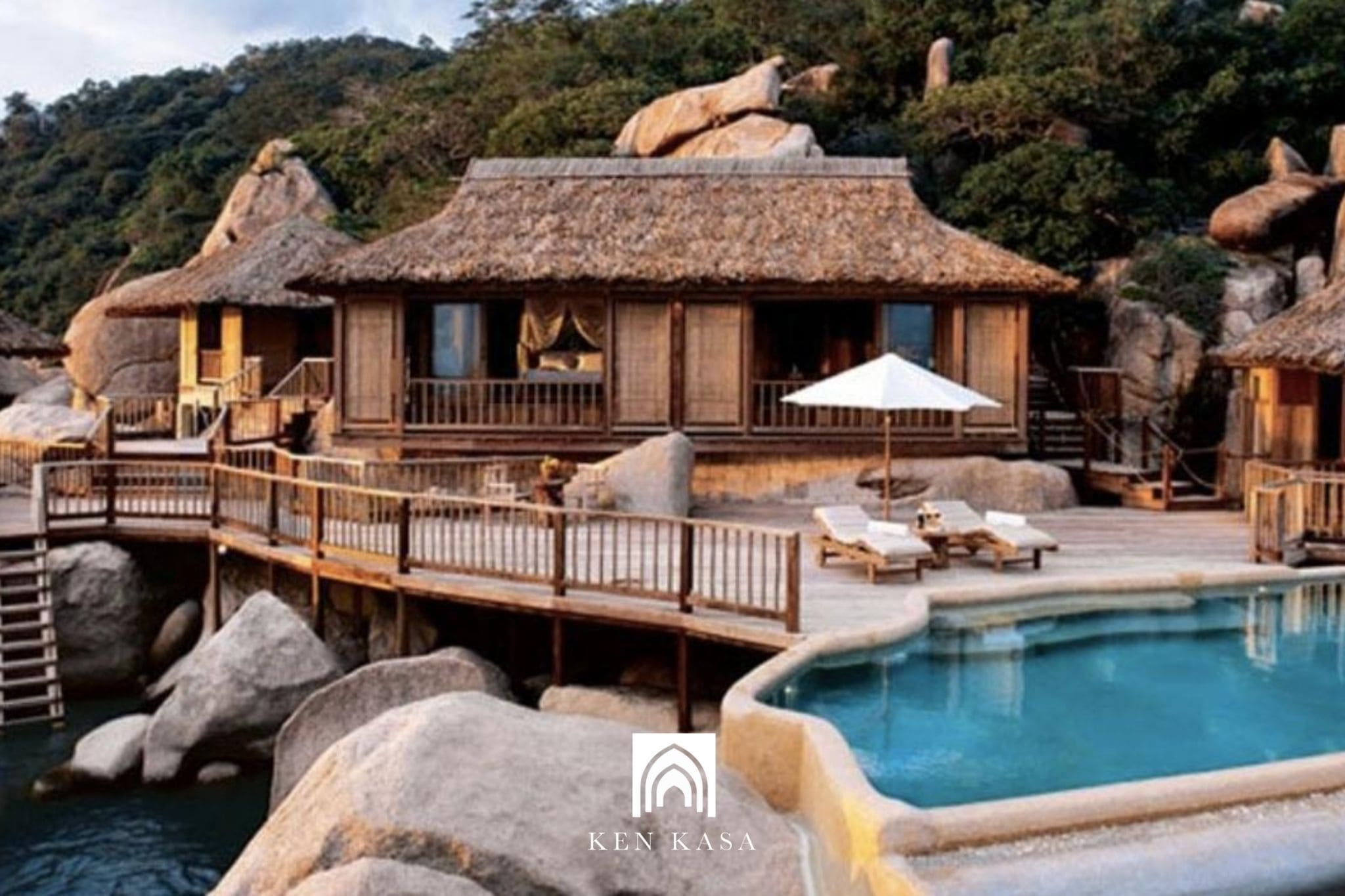 Mẫu nh&agrave; resort đẹp phong c&aacute;ch bungalow ven biển nhiệt đới